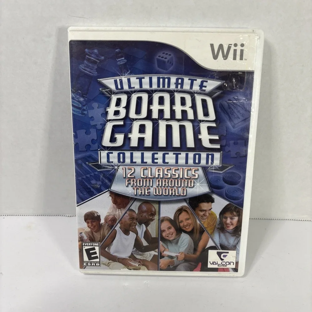 Ultimate Board Game Collection Nintendo Wii 12 Classics Chess Mahjong RVL P RUBE